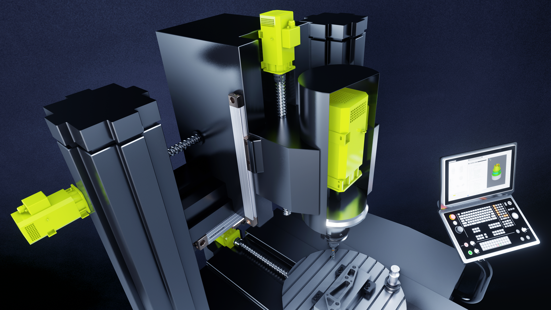 Leistungsfähige Antriebe für dynamische Bewegungen in Werkzeugmaschinen